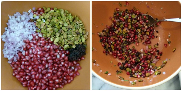 pomegranate-pistachio relish | pamela salzman