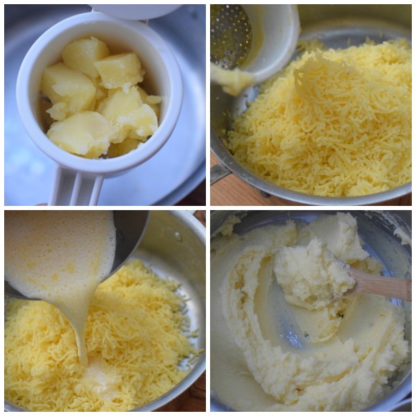 ricing potatoes