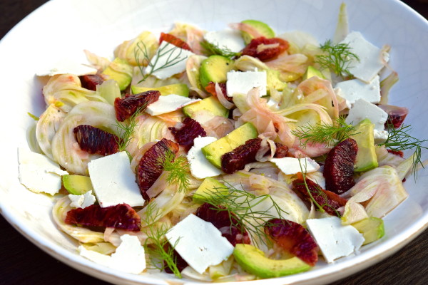 fennel salad with citrus, avocado and ricotta salata | pamela salzman