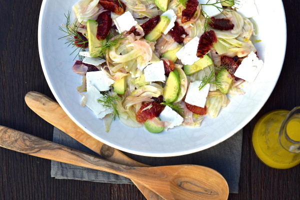 fennel salad with citrus, avocado and ricotta salata | pamela salzman