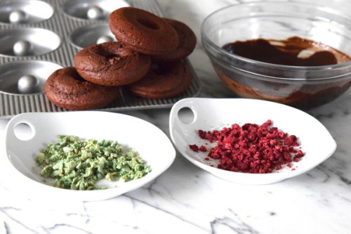 baked chocolate doughnuts | pamela salzman