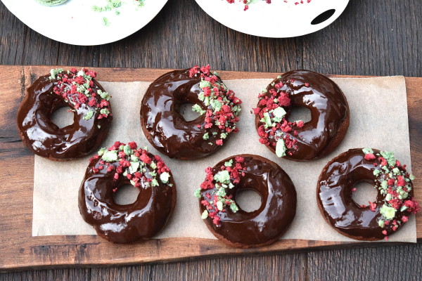 baked chocolate doughnuts | pamela salzman