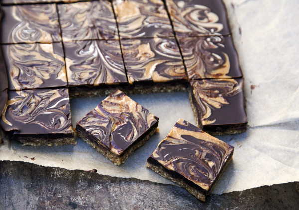 no-bake chocolate peanut butter bars | pamela salzman