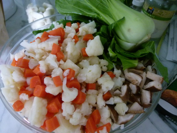 shrimp and vegetable stir fry with coconut-basil sauce | pamela salzman