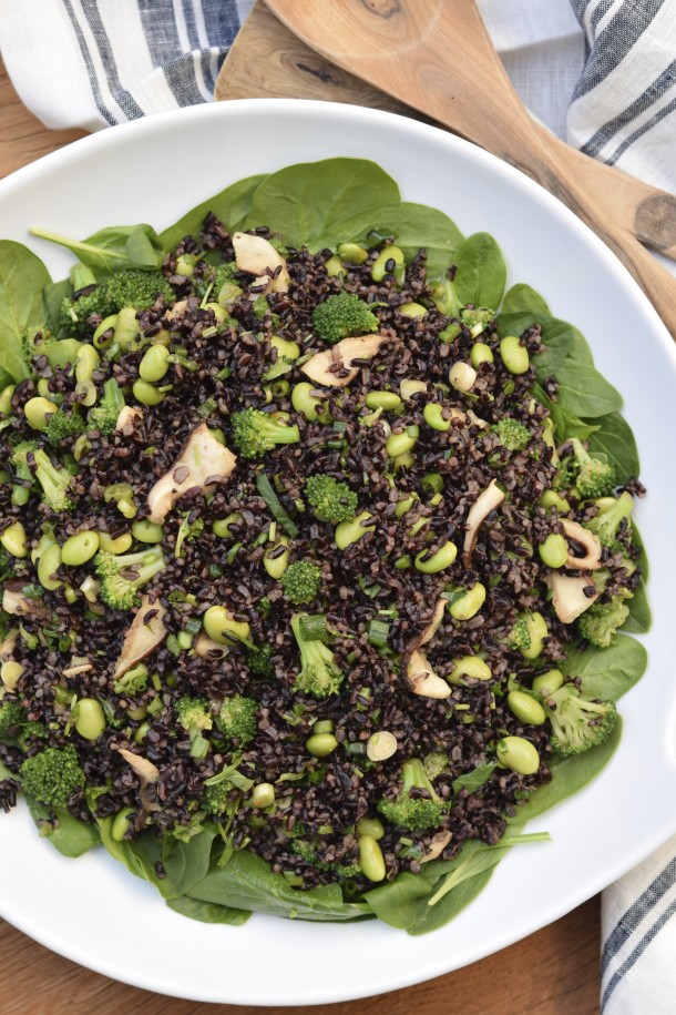 Black Rice Salad with Edamame | PamelaSalzman.com