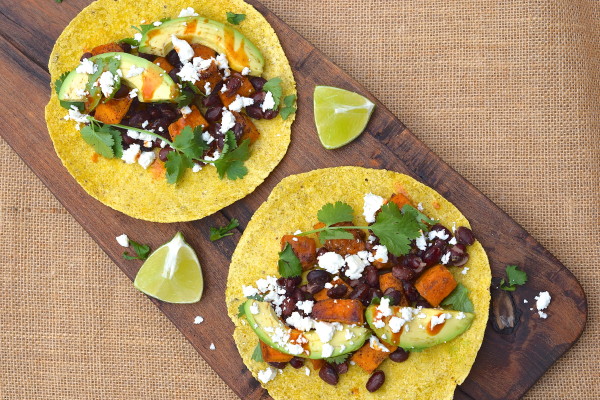 sweet potato and black bean tacos | pamela salzman