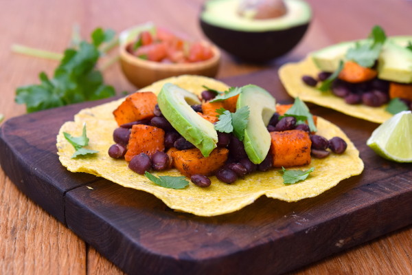 sweet potato and black bean tacos | pamela salzman