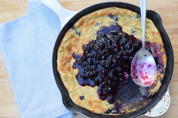 oatmeal souffle with blueberry sauce | pamela salzman