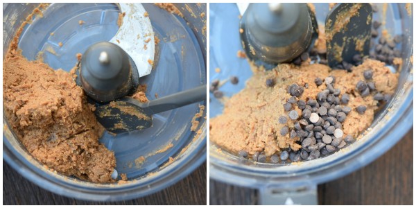 healthy raw chocolate chip "cookie dough" bites | pamela salzman