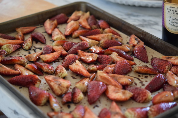 strawberries and balsamic for roasting | pamela salzman