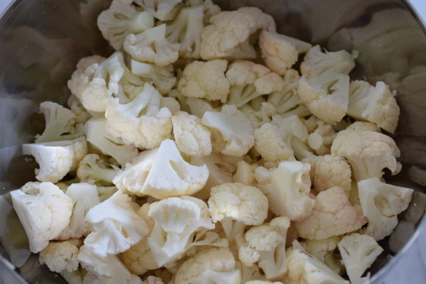 cauliflower florets for caul-rice | pamela salzman