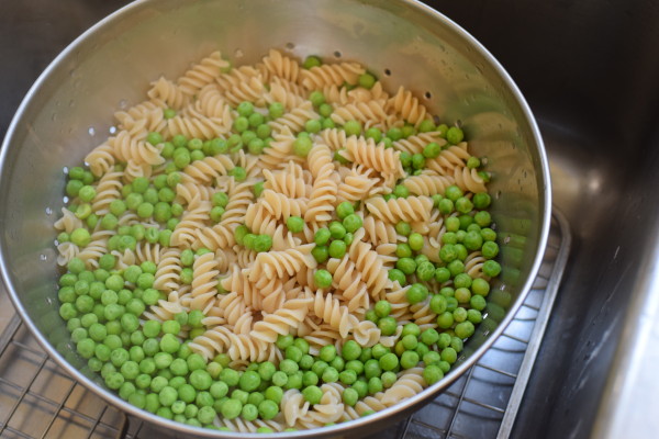 spring green pasta with asparagus and peas | pamela salzman