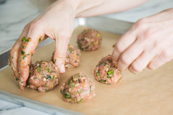 Baked Asian Turkey Meatballs | pamela salzman