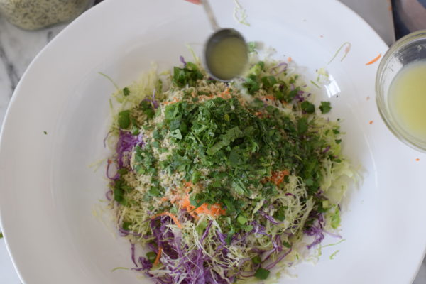 creamy cabbage and avocado slaw | pamela salzman