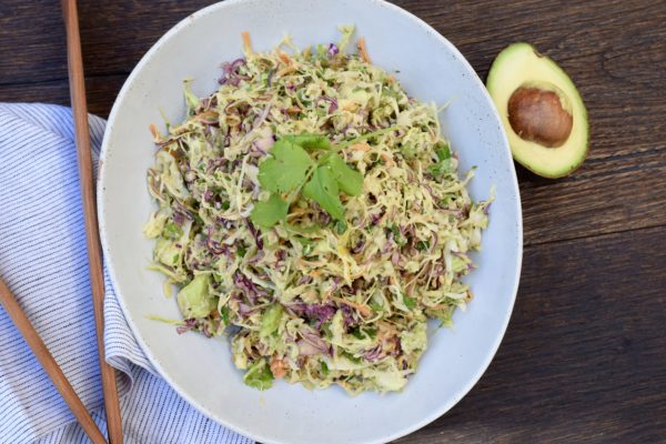 creamy cabbage and avocado slaw | pamela salzman