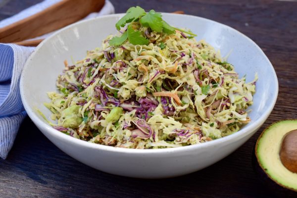 creamy cabbage and avocado slaw | pamela salzman