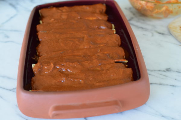 enchiladas with homemade enchilada sauce | pamela salzman