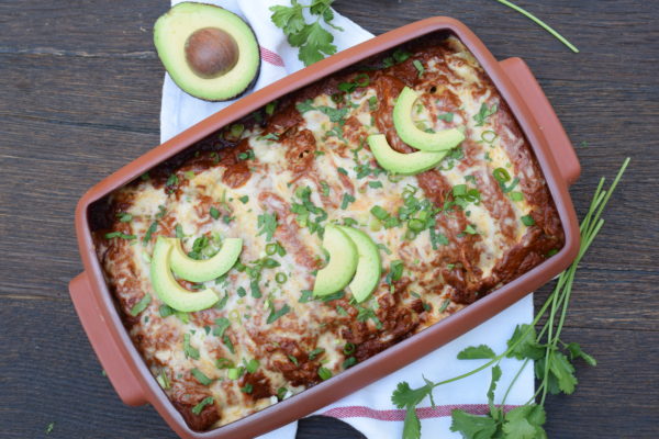 chicken enchiladas with homemade enchilada sauce | pamela salzman