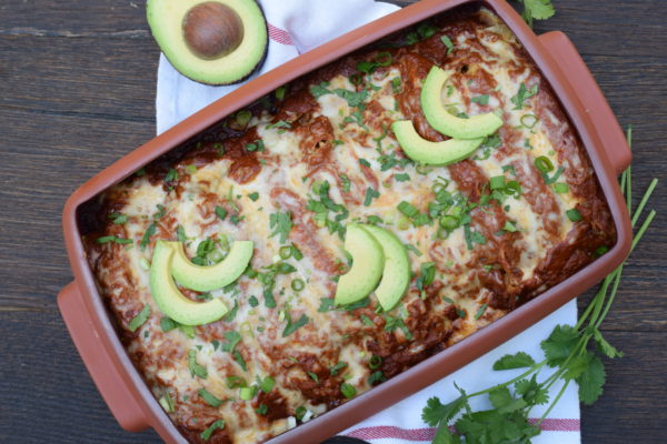 chicken enchiladas with homemade enchilada sauce | pamela salzman