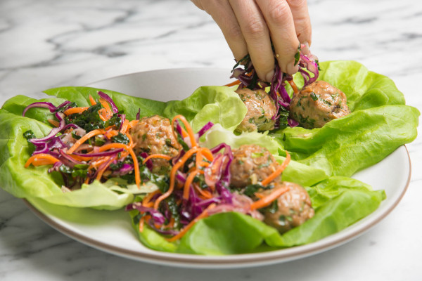 Baked Asian Turkey Meatballs | pamela salzman