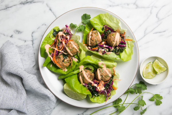 Baked Asian Turkey Meatballs | pamela salzman