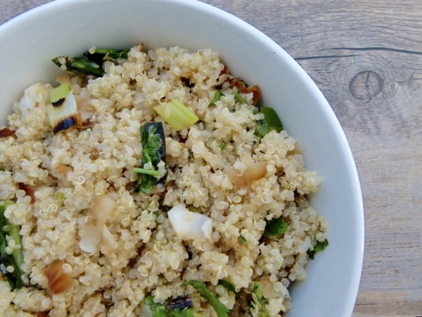 quinoa with toasted coconut and lime | pamela salzman