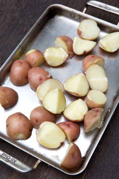 Cooked potatoes