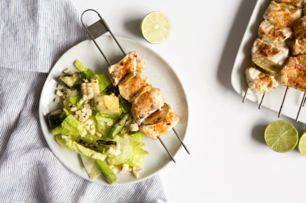 Spiced Halibut Skewers|Pamela Salzman