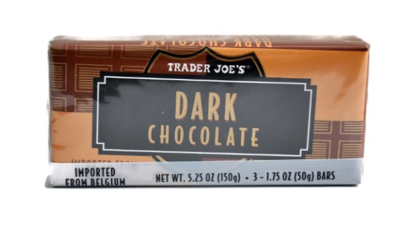 Trader Joe's chocolate bars for s'mores