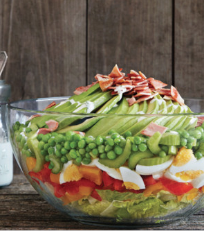 7-layer salad by pamela salesman for Clean Eating Magazine