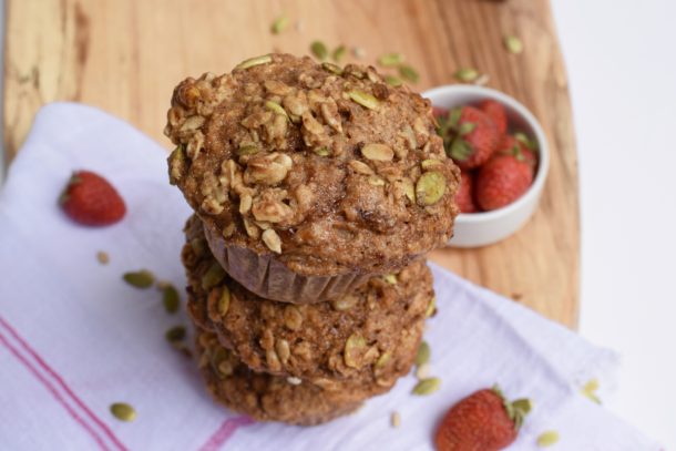 Strawberry Jam Flaxseed Muffins | Pamela Salzman