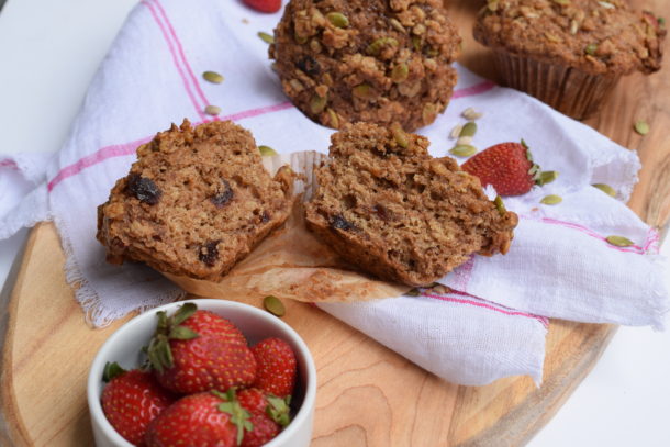 Strawberry Jam Flaxseed Muffins | Pamela Salzman