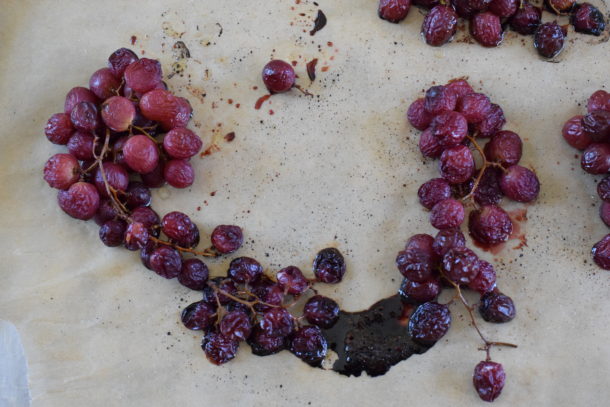 Roasted Acorn Squash with Roasted Grapes and Pine Nut Dressing | Pamela Salzman