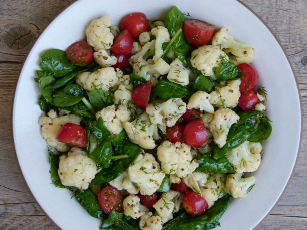 Cauliflower with Tomatoes, Dill and Capers | Pamela Salzman