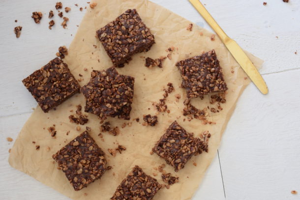 Peanut Butter-Chocolate Brown Rice Crispy Treats | Pamela Salzman
