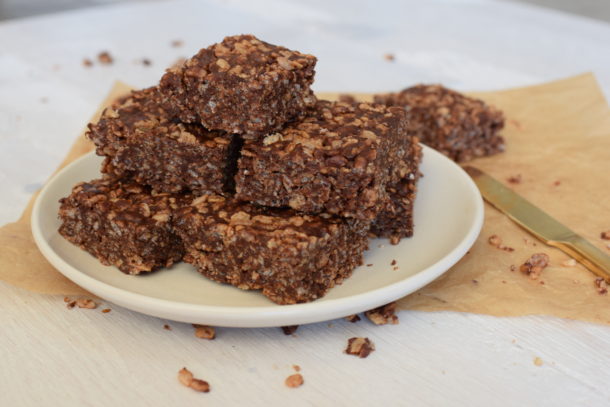 Peanut Butter-Chocolate Brown Rice Crispy Treats | Pamela Salzman