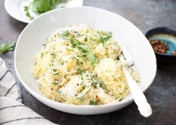 Spaghetti Squash with Pecorino and Herbs | Pamela Salzman