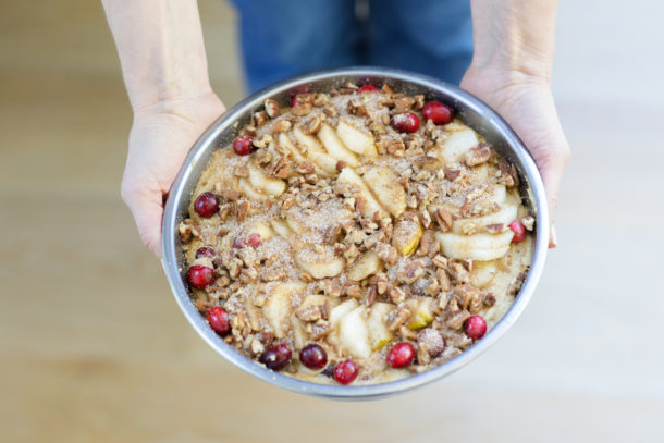 Whole Grain Pear-Cranberry Buckle | Pamela Salzman