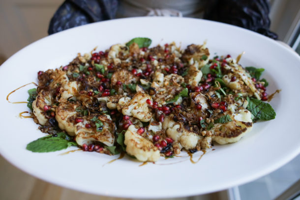 Stovetop Cauliflower with Pomegranate Molasses | Pamela Salzman