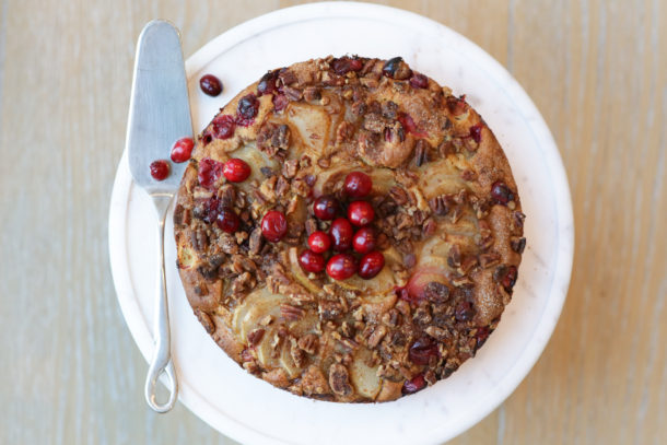 Whole Grain Pear-Cranberry Buckle | Pamela Salzman