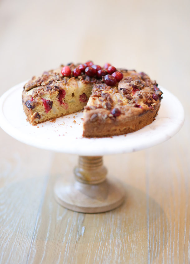 Whole Grain Pear-Cranberry Buckle | Pamela Salzman