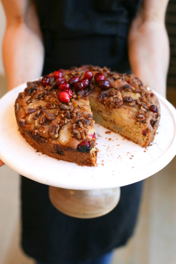 Whole Grain Pear-Cranberry Buckle | Pamela Salzman