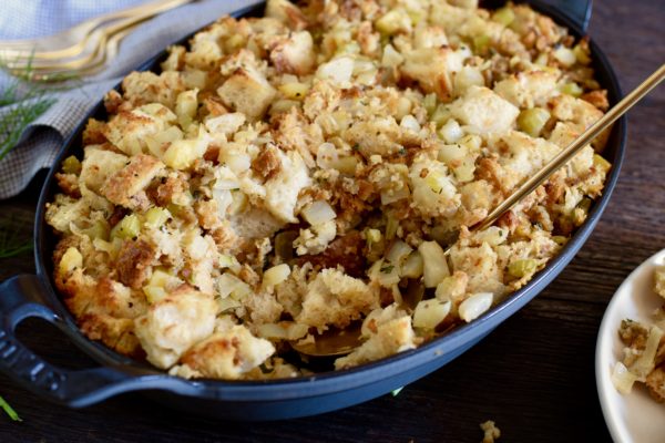 Fennel and Apple Stuffing with Chicken Sausage | pamela salzman