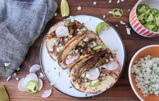 Slow Cooker Barbacoa-Style Grass Fed Beef Tacos | Pamela Salzman