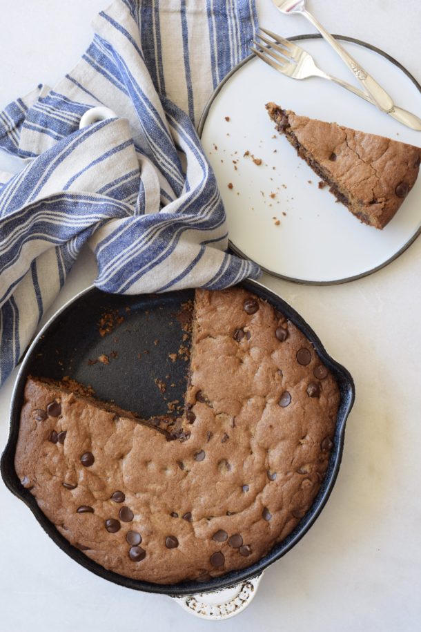 Chocolate Chip Skillet Cookie Cake | Pamela Salzman