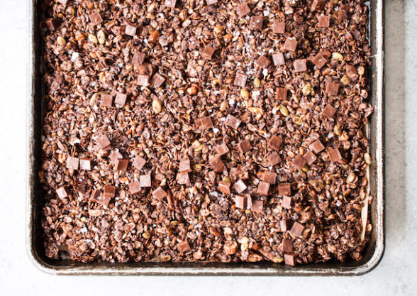 Salted Dark Chocolate Granola | Pamela Salzman