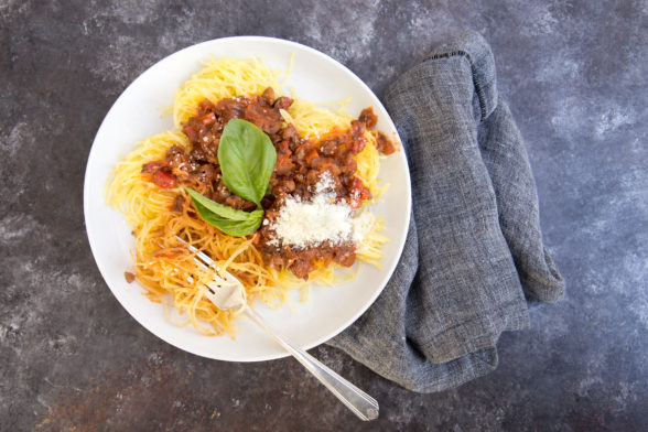 Vegan Bolognese with Spaghetti Squash | Pamela Salzman