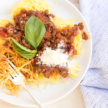 Vegan Bolognese with Spaghetti Squash | Pamela Salzman