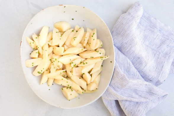 Stovetop Braised Parsnips with Coconut Butter and White Balsamic Recipe