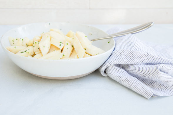 Stovetop Braised Parsnips with Coconut Butter and White Balsamic Recipe